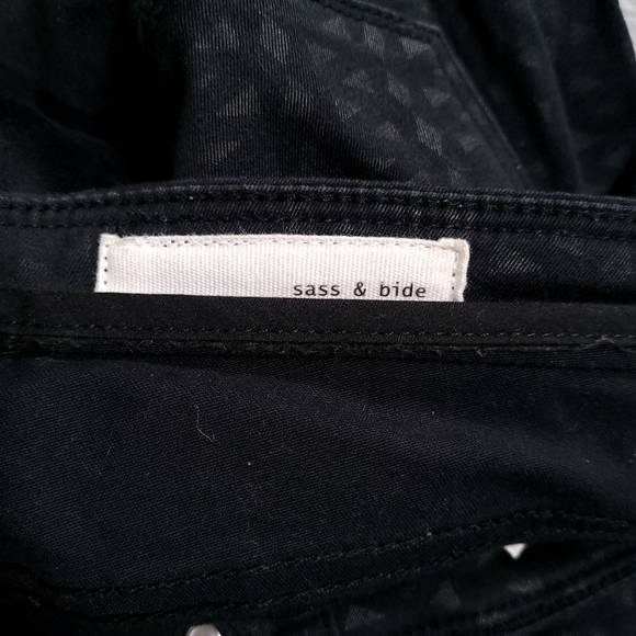 Sass & Bide Pants Womens 27 Skinny Ankle Dark Wash Black 27x29 - Picture 10 of 11